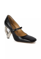 JW Anderson Chain Heel 100MM Leather Mary Jane Pumps