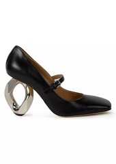 JW Anderson Chain Heel 100MM Leather Mary Jane Pumps