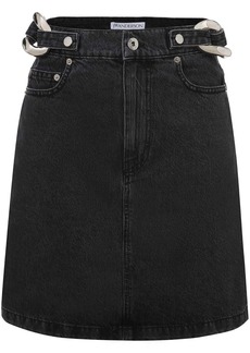 JW Anderson chain-link detail denim skirt