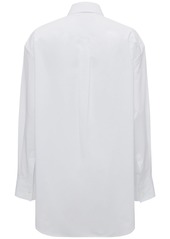 JW Anderson Cotton Poplin Peplum Drape Shirt