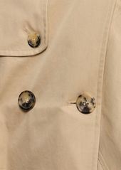 JW Anderson Cotton Twill Cropped Trench Coat