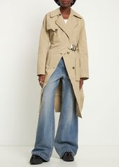 JW Anderson Cotton Twill Trench Coat W/ Buckle