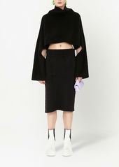 JW Anderson cut-out oversized cropped jumper