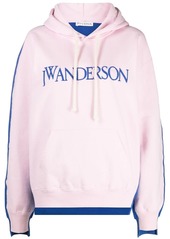 JW Anderson deconstructed logo-embroidered hoodie