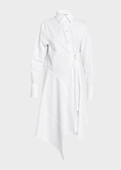 JW Anderson Deconstructed Long-Sleeve Shirtdress