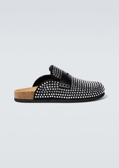JW Anderson Embellished leather slippers