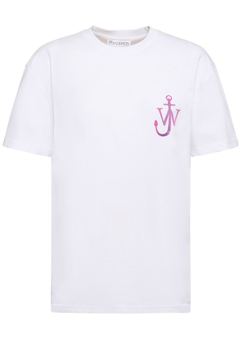 JW Anderson Embroidered Logo Jersey T-shirt