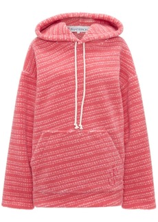 JW Anderson embroidered-logo striped hoodie