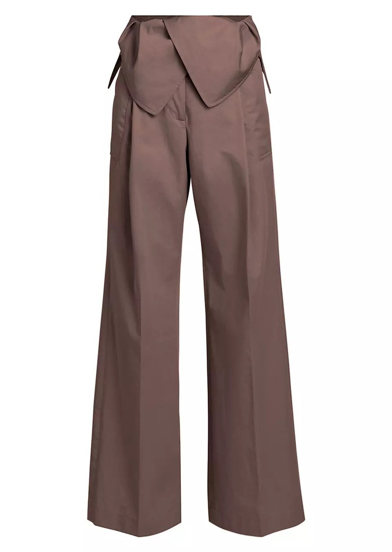 JW Anderson Foldover Cotton Trousers