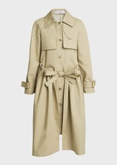 JW Anderson Gathered Waist Belted Trench Coat