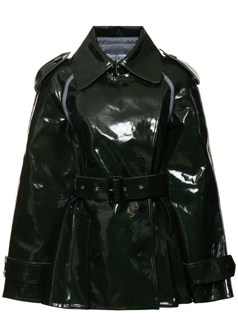 JW Anderson Glossy Cotton Trench Coat W/belt