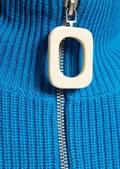 JW Anderson Henley Half-zip Wool Knit Sweater