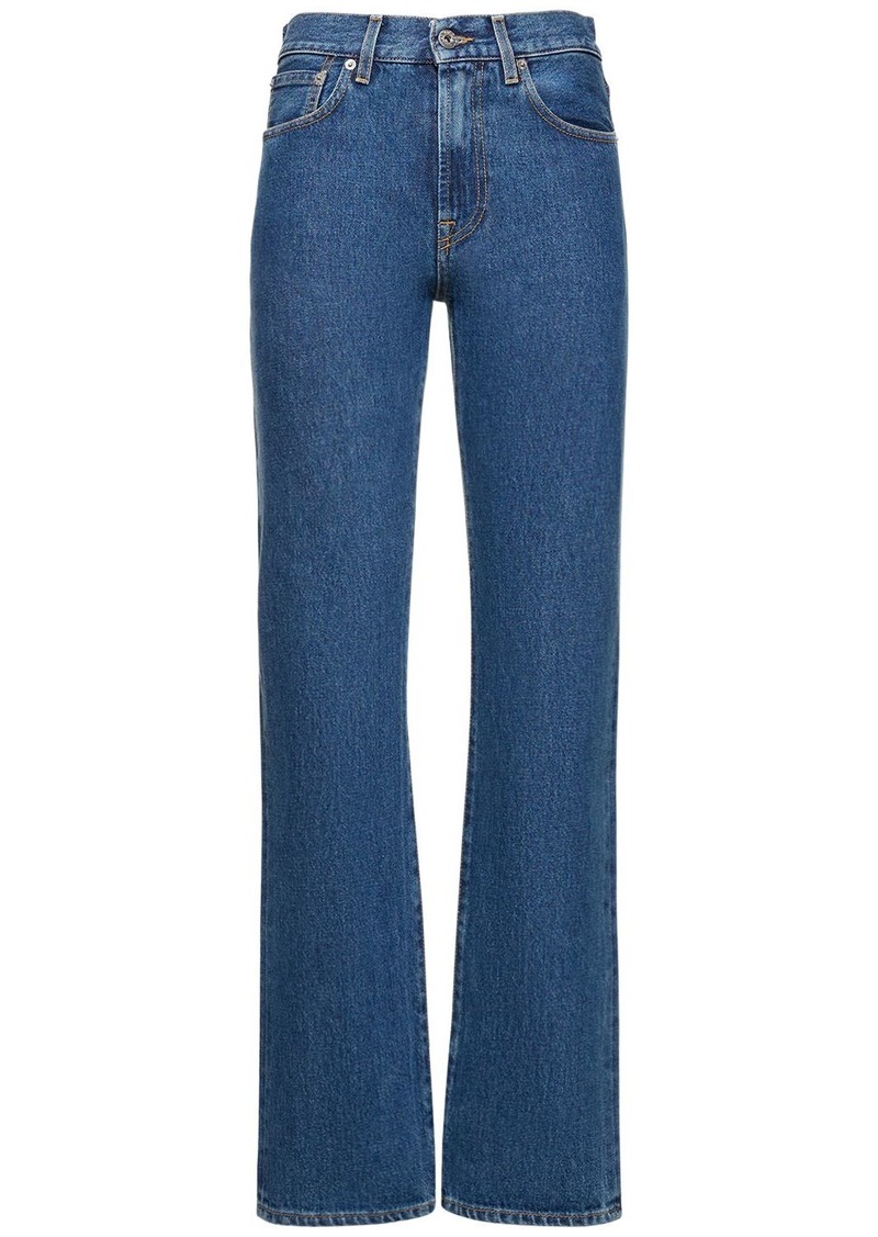 JW Anderson High Waist Denim Straight Jeans