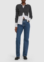 JW Anderson High Waist Denim Straight Jeans