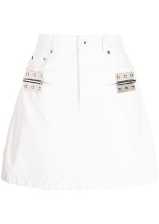 JW Anderson hinge-embellished denim mini skirt