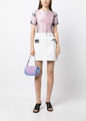 JW Anderson hinge-embellished denim mini skirt