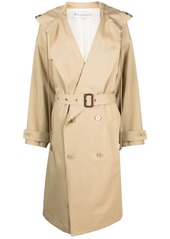JW Anderson hooded double-breasted trench coat