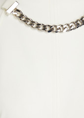 JW Anderson - Asymmetric chain-embellished jersey dress - White - UK 6