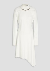JW Anderson - Asymmetric chain-embellished jersey dress - White - UK 6