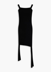 JW Anderson - Asymmetric stretch-ponte mini dress - Black - XS