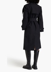JW Anderson - Belted cotton-blend faille trench coat - Black - UK 6