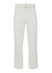 JW Anderson - Belted Cotton Flare Pants - Neutral - S - Moda Operandi