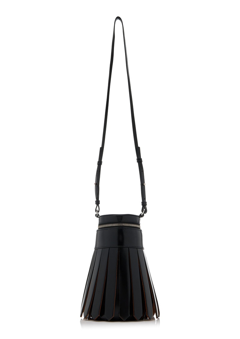 JW Anderson - Brushed Leather Tassel Bag - Black - OS - Moda Operandi