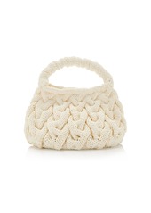 JW Anderson - Cable-Knit Chenille Bag - Purple - OS - Moda Operandi