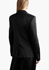 JW Anderson - Chain-embellished satin-twill blazer - Black - UK 14