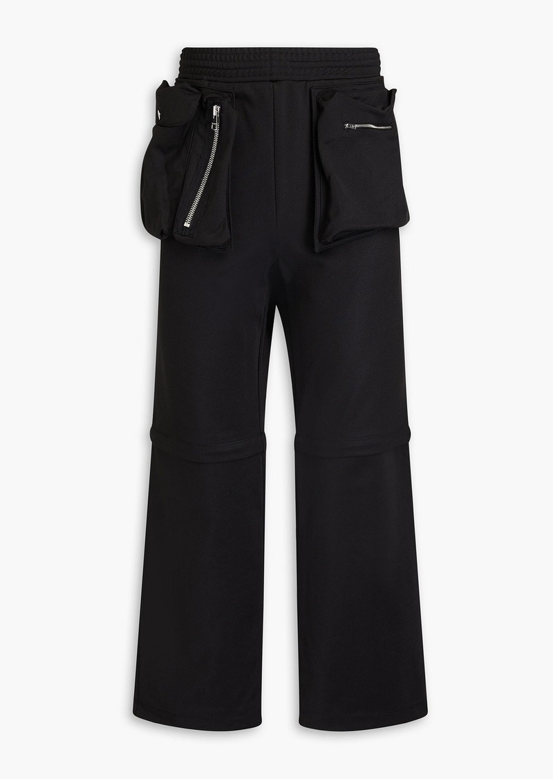 JW Anderson - Convertible jersey track pants - Black - XS