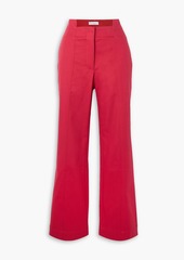 JW Anderson - Cotton-blend twill straight-leg pants - Red - UK 6