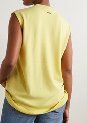 JW Anderson - Draped embellished merino wool tank - Yellow - S