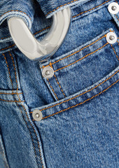 JW Anderson - Chain-embellished denim mini skirt - Blue - UK 4