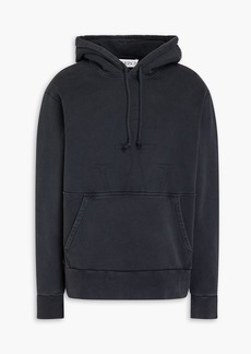 JW Anderson - Embroidered cotton-fleece hoodie - Gray - S