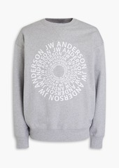 JW Anderson - Embroidered French-cotton terry sweatshirt - Gray - M