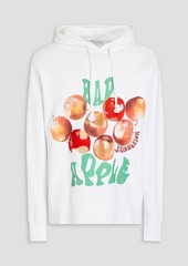 JW Anderson - Embroidered printed cotton-fleece hoodie - White - XS