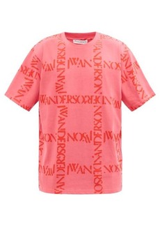 JW Anderson - Logo-print Cotton-jersey T-shirt - Mens - Pink