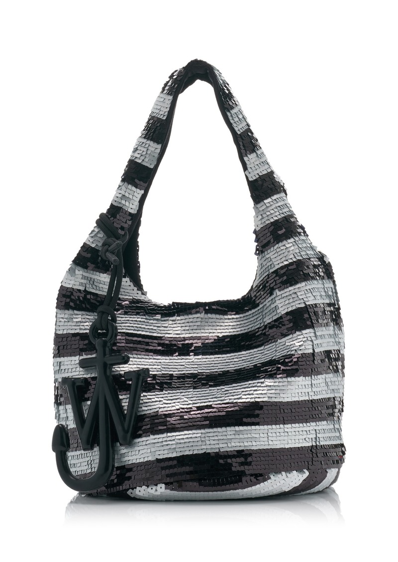 JW Anderson - Mini Striped-Sequin Shopper Bag - Stripe - OS - Moda Operandi