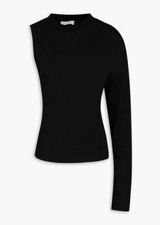 JW Anderson - One-sleeve stretch-jersey top - Black - UK 6