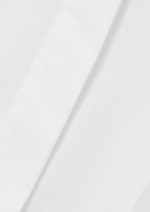 JW Anderson - Oversized pleated cotton-poplin shirt - White - UK 6