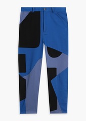 JW Anderson - Patchwork-effect cotton-drill pants - Green - IT 48