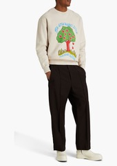 JW Anderson - Printed cotton-fleece sweatshirt - White - L