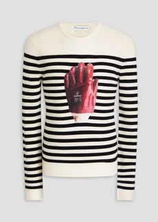 JW Anderson - Printed ribbed wool sweater - White - S