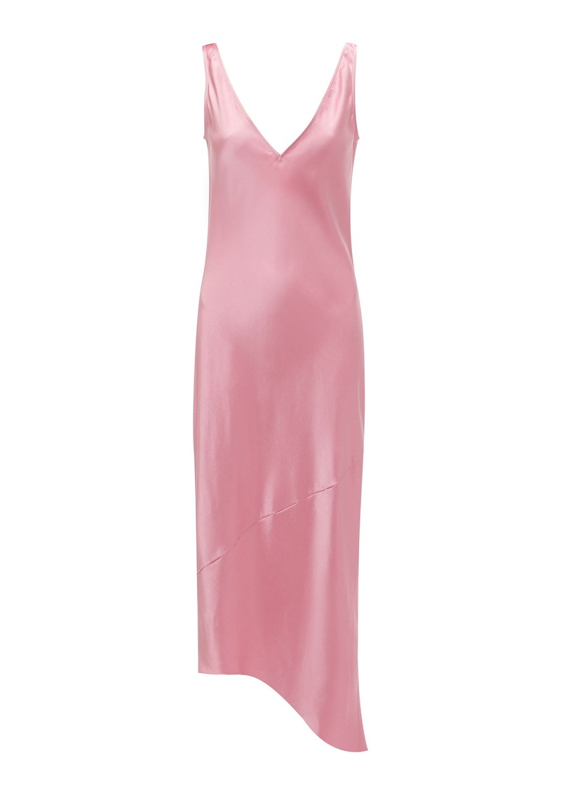 JW Anderson - Satin Midi Slip Dress - Pink - UK 6 - Moda Operandi