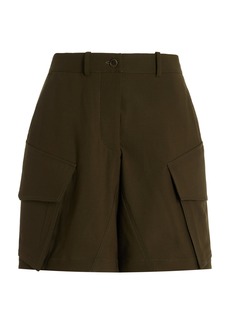 JW Anderson - Tailored Stretch-Wool Cargo Shorts - Green - UK 6 - Moda Operandi