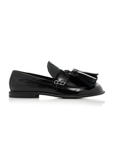 JW Anderson - Tassel-Detailed Patent Leather Loafers - Black - IT 36 - Moda Operandi