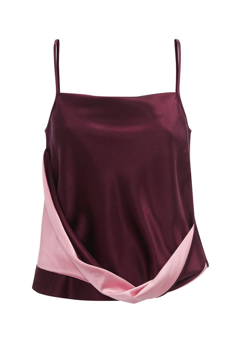 JW Anderson - Twisted Satin Camisole Top - Purple - UK 12 - Moda Operandi