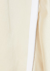 JW Anderson - Zip-detailed crepe-satin top - White - UK 12