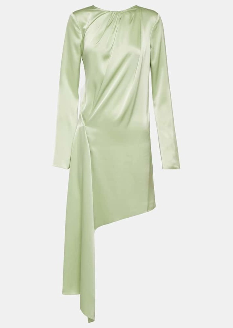 JW Anderson Asymmetric satin midi dress