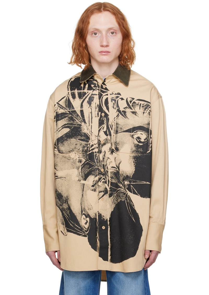 JW Anderson Beige Printed Shirt